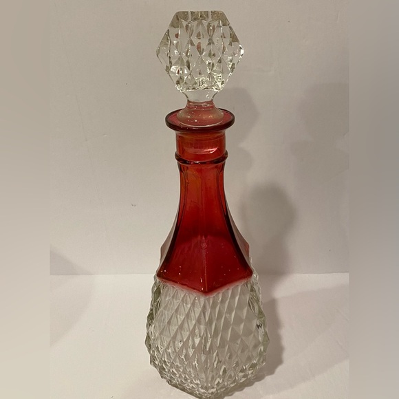 Vintage Indiana Glass Ruby Red Decanter - Picture 6 of 6